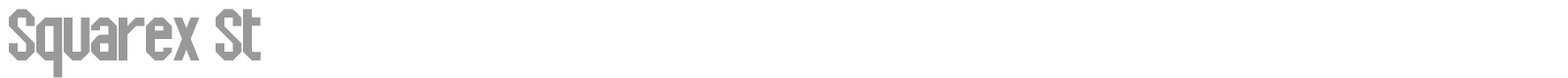 Squarex font preview